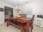 Dining Table in Kitchen Area at 46 Lagoon Road in Forest Beach